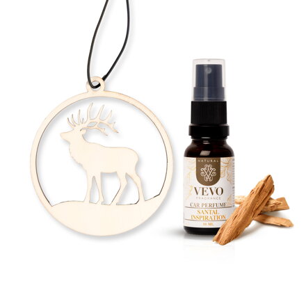 Vevo Natural drevená vôňa do auta Santal Inspiration jeleň