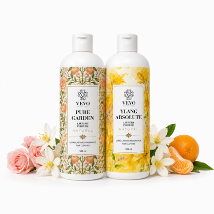 Bundle parfumov do prania Vevo Natural Pure Garden + Ylang Absolute 2×500 ml