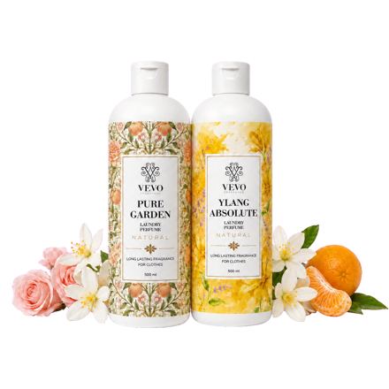 Sada parfumov do prania Vevo Natural Pure Garden + Ylang Absolute 2×500 ml