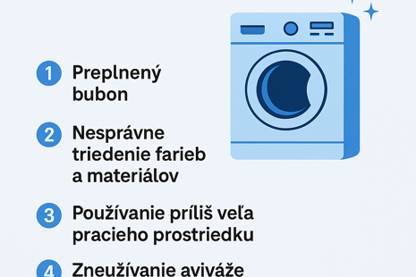 7 najčastejších chýb pri praní, ktoré ničia bielizeň